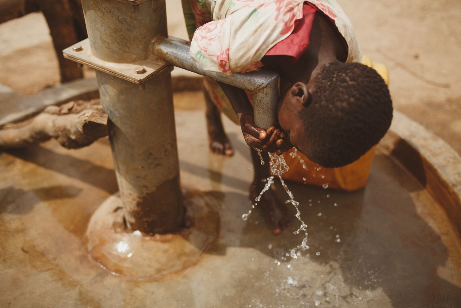 Jesus at the well, in John 4